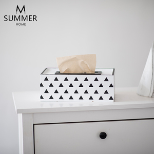 北欧简约创意木质纸巾盒