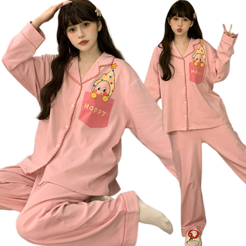 甜美睡衣女童春秋长袖纯棉小女孩中大童学生亲子开衫家居服套装薄,淘宝优惠券,粉丝福利购,淘宝优惠卷