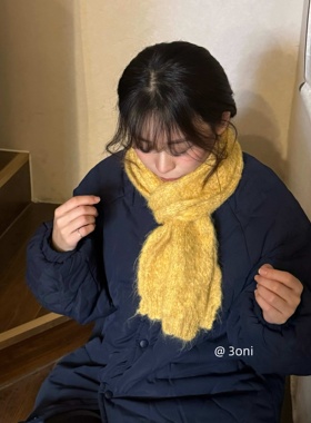 含羊毛百搭小围脖女生针织护脖