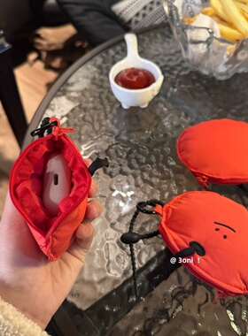 升级拉链款！日系可爱苹果1-4代蓝牙耳机包女生包包配饰挂件