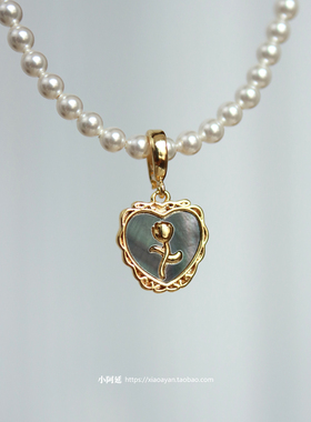 女天然鲍鱼贝可拆卸扣项坠