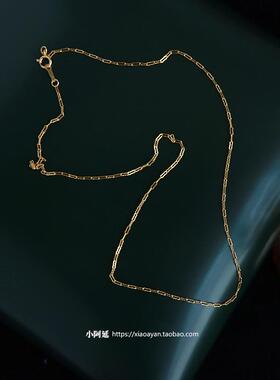 美进口14k包金豆豆链花生链女