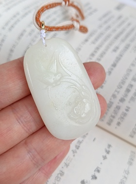 天然和田玉吊坠女款锁骨链颈链配饰礼物原创款