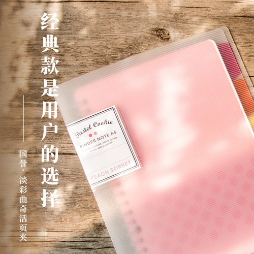败家实验室日本国誉活页本晴空淡彩曲奇柔光一米新纯格子都市b5夹 - 图0