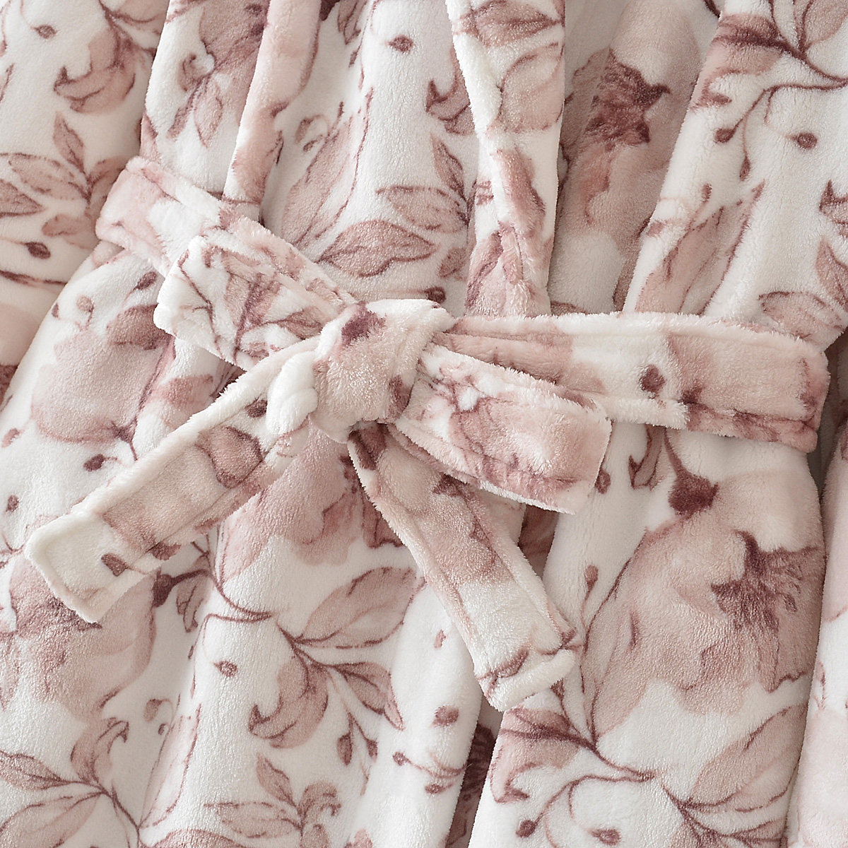 2025冬季新款加绒厚款保暖法兰绒长袖睡袍女花卉家居服优雅睡衣,淘宝优惠券,粉丝福利购,淘宝优惠卷