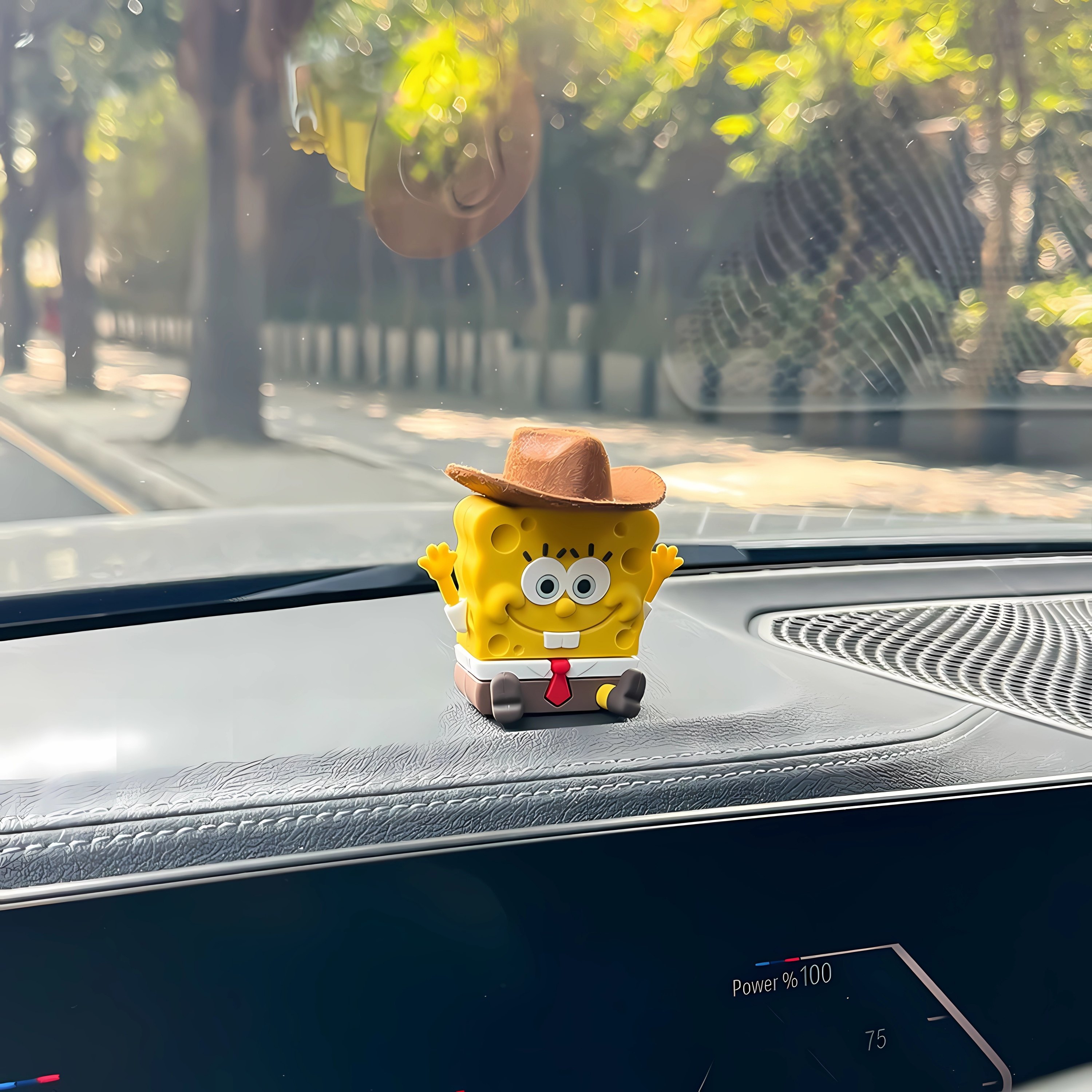 西部牛仔海绵宝宝派大星治愈车内饰品摆件汽车车载桌面车载摆件,淘宝优惠券,粉丝福利购,淘宝优惠卷