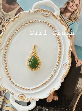 【特价不退换】纯银s925天然和田玉项链银镶玉吊坠高端大气首饰