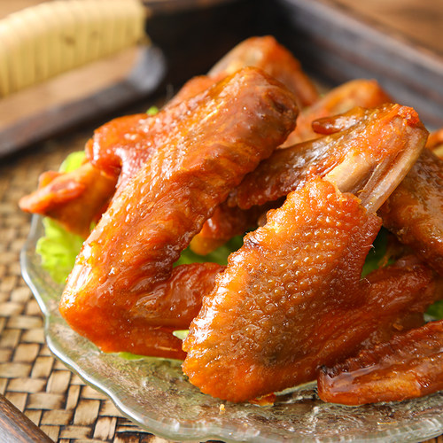 当天产200g香辣鸡翅振城油炸风干烤翅根休闲零食鸡肉梅州特产微辣 - 图0