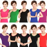 Однотонный танцующий спортивный костюм для спортзала, короткий рукав