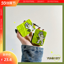 Fluorescent color to blame cartoon for AirPodsPro3 generation of protective sleeves Apple headphones 2 generations of silicone anti-fall soft shell