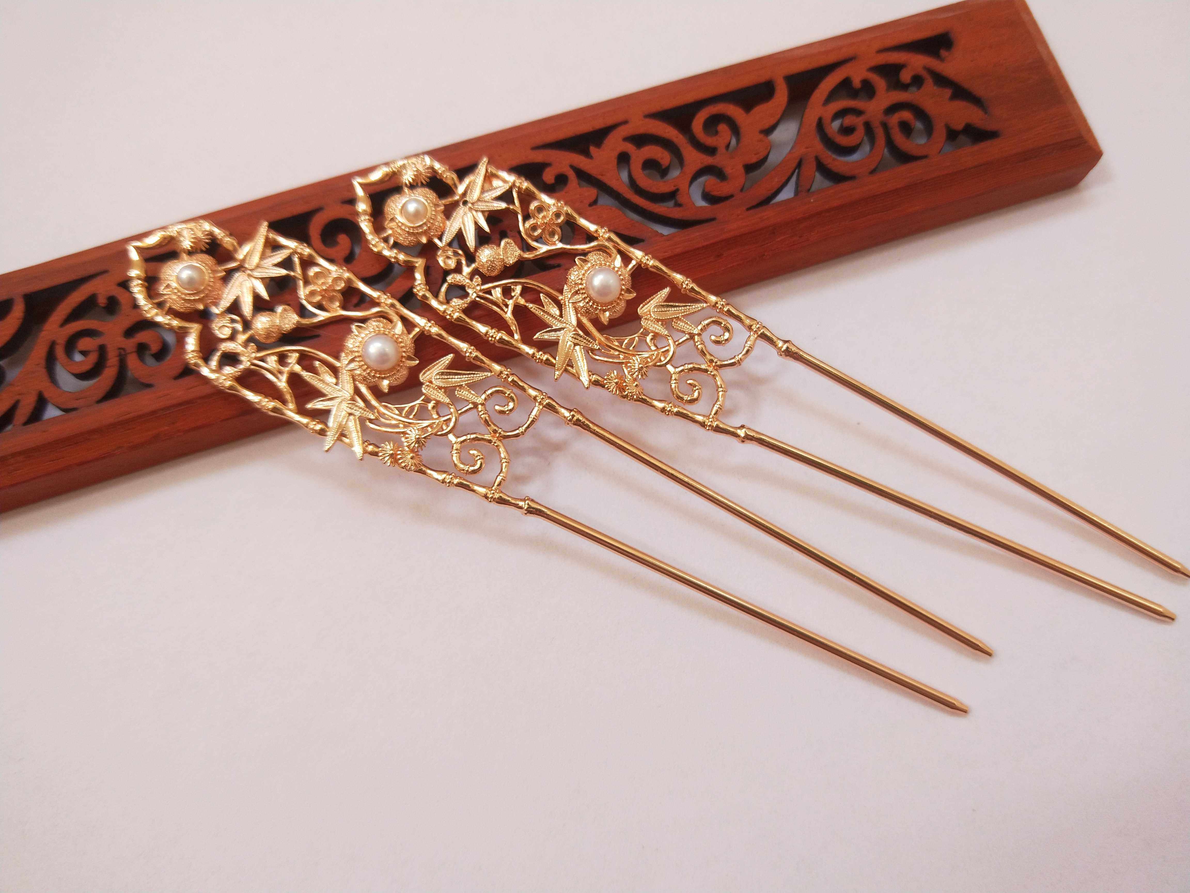 唐风敦煌坦领明制汉服圣母光环古风发簪头饰套装古装发饰