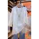 LT02 ຂອງແມ່ຍິງ 25105 ເສື້ອ lace spring and summer style 9-quarter sleeve bottoming shirt