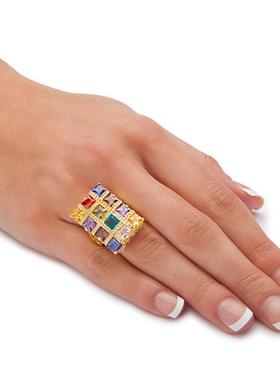 立方氧化锆镀18k复古女士戒托