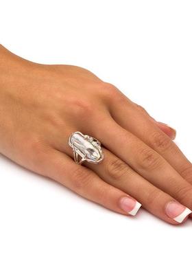 珍珠925银欧美风女士镶嵌宝石