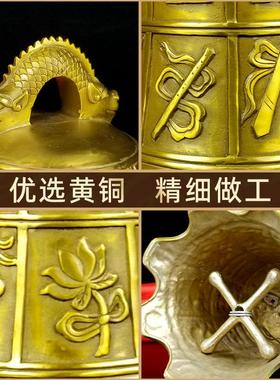 黄铜八宝钟摆件家居装饰品