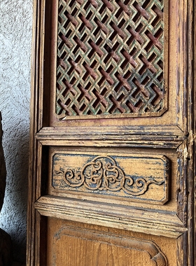 木雕隔断摆件实木中式风