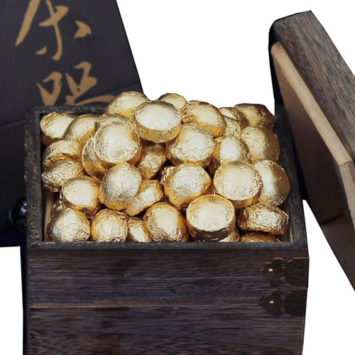 500g 金芽沱迷你小沱茶 秀沏云南普洱茶叶 云南普洱茶熟茶黑茶叶 - 图0