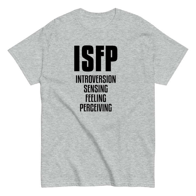 ISFP mbti16人格印花趣味创意小众设计男女情侣t恤夏季半袖短袖 - 图1