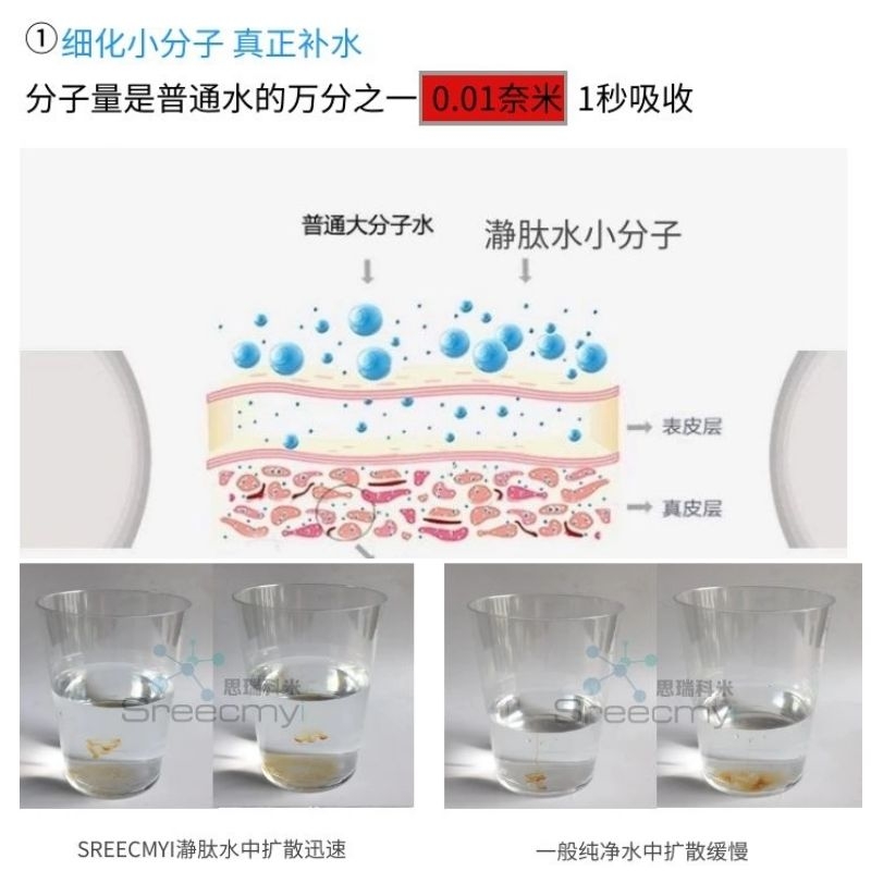 小分子细胞肽水肌断食爽肤水泡压缩面膜补水大瓶舒敏保湿润肤水女