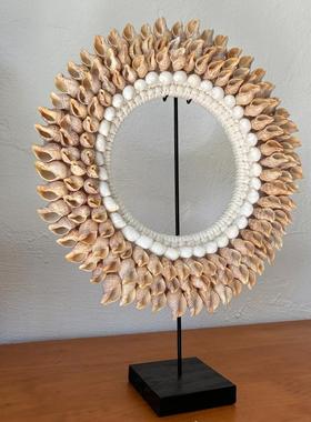 手工贝壳装饰ins客厅摆件