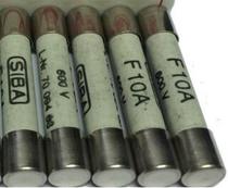 SIBA fuse body F 10A 600V L-Nr 7009463 6 3x32mm fuse tube