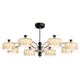 Italian style living room chandelier light luxury crystal high-end hall main light modern simple whole house combination package lighting fixtures KK