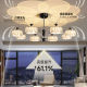 Italian style living room chandelier light luxury crystal high-end hall main light modern simple whole house combination package lighting fixtures KK