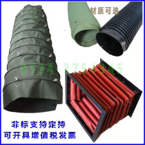 Blower High Temperature Resistant Blower Fire Protection Channel Telescopic Canvas Soft Connection Canvas Air Conditioning Pipe Soft Connect Air Duct Ventilation
