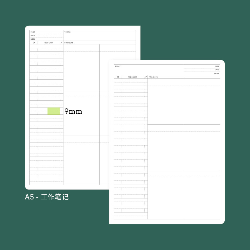 ToDoList待办事项清单九口山加厚工作效率手册A5自填日期式日程本-图1