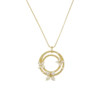 Designer metal texture C-shaped diamond hoop four-leaf flower butterfly earrings necklace ring set flowers