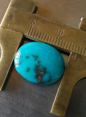 原矿纯天然绿松石戒面