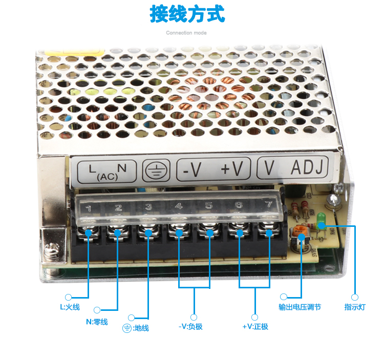 220伏转12v直流开关电源led监控灯箱低压5A/10/20a变压器50W240W - 图0