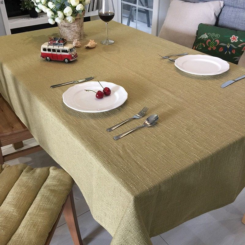 日式文艺纯色素色加厚亚麻粗麻棉麻圆桌布餐桌茶几布盖布定做包邮,淘宝优惠券,粉丝福利购,淘宝优惠卷