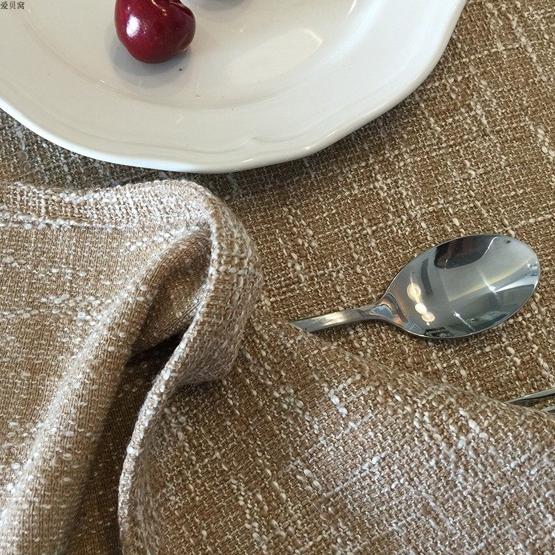 日式文艺纯色素色加厚亚麻粗麻棉麻圆桌布餐桌茶几布盖布定做包邮,淘宝优惠券,粉丝福利购,淘宝优惠卷