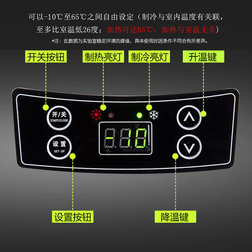 索美特车载小冰箱 夏货车24V小车12V家用220V 冷热车家两用恒温箱 - 图1