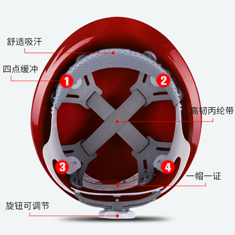 高端烤漆加厚玻璃钢型安全帽工地施工建筑工程国标领导头盔定制 - 图2