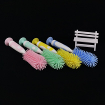 Baby Milk Bottle Brush Suit Baby Pacifier Cleaning Brush Silicone Material Brush Toddler Water Cup Kettle Wash Brush