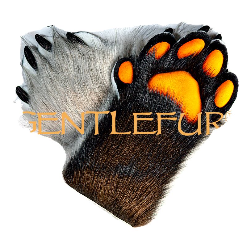 Gentlefur cosplay兽爪灰色系列动物爪子 Fursuit Furry猫爪-图0