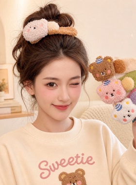 发夹女鸭嘴夹侧边刘海碎发卡盘发