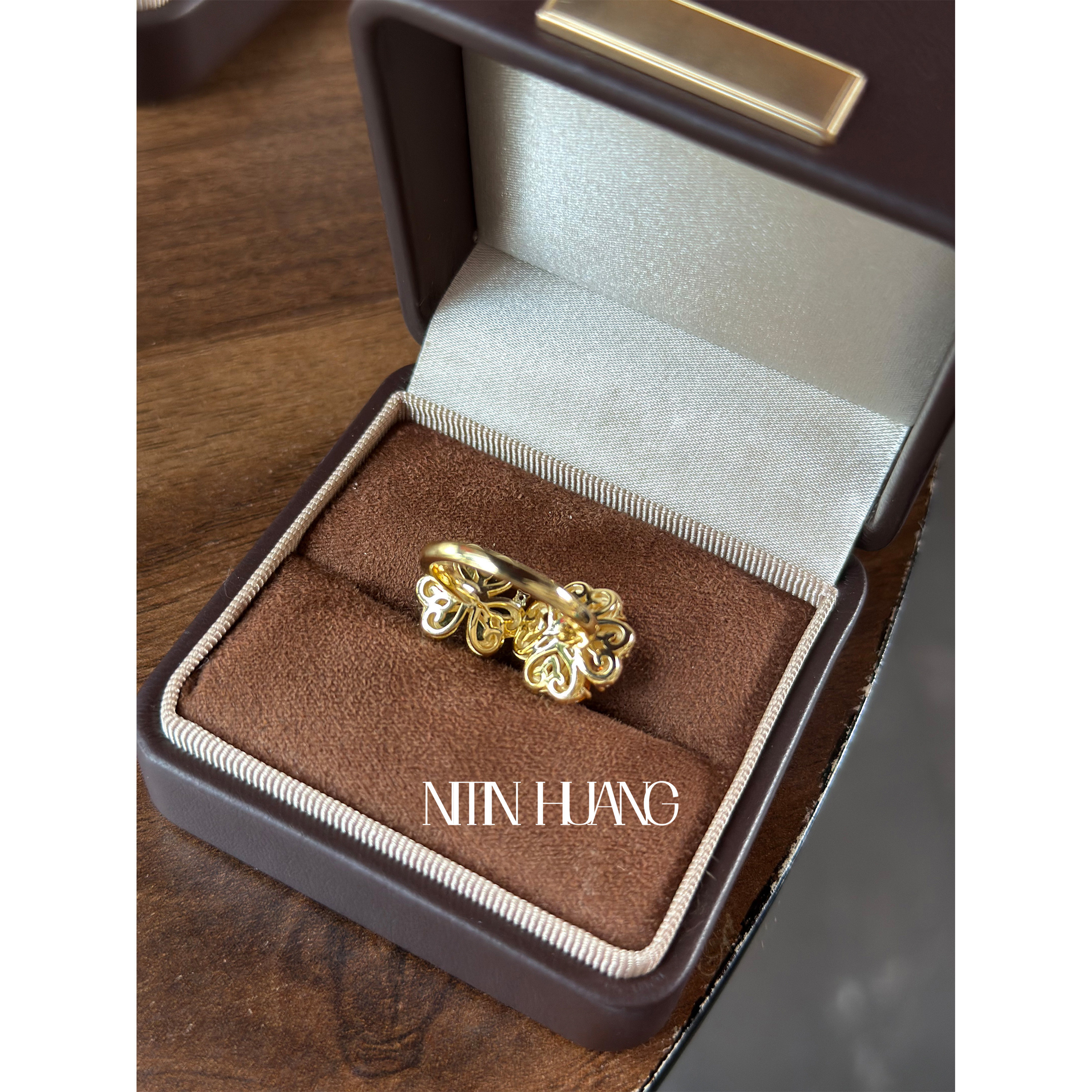 Cultured Yellow Sapphire High Fashion Flower Ring