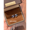 Cultured Blue Sapphire High Fashion Ring