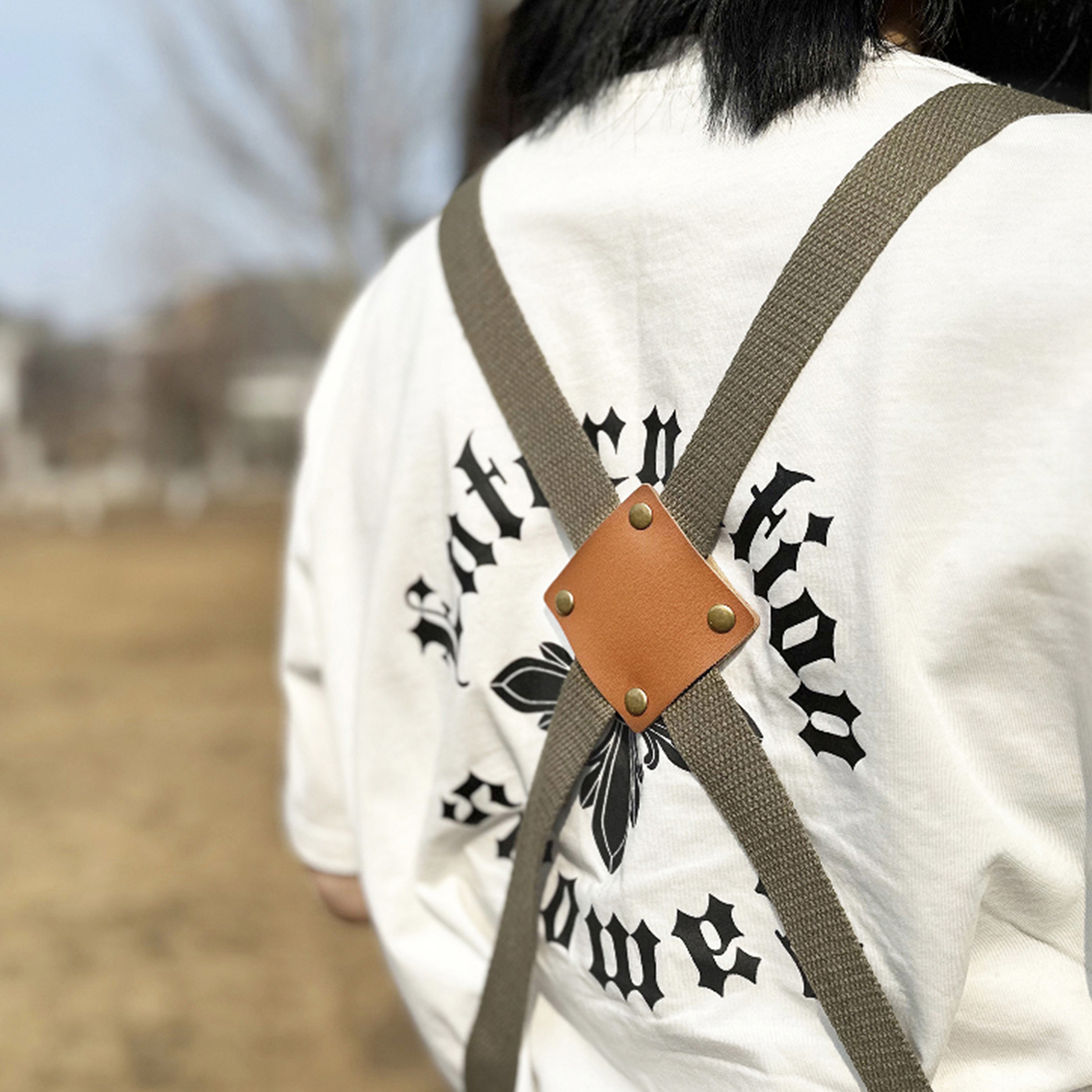 美式工装帆布围裙烧烤服酒吧咖啡店耐磨中长款防污工作服定制logo - 图3