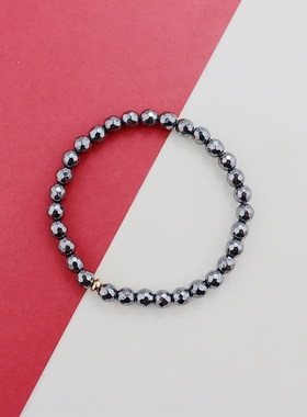 原创设计手串黑色转运珠质感手链男女