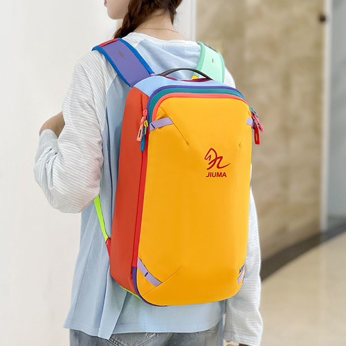 法国CEION & KEUST 多巴胺情侣大容量登山背包户外多功能双肩包潮 - 图2