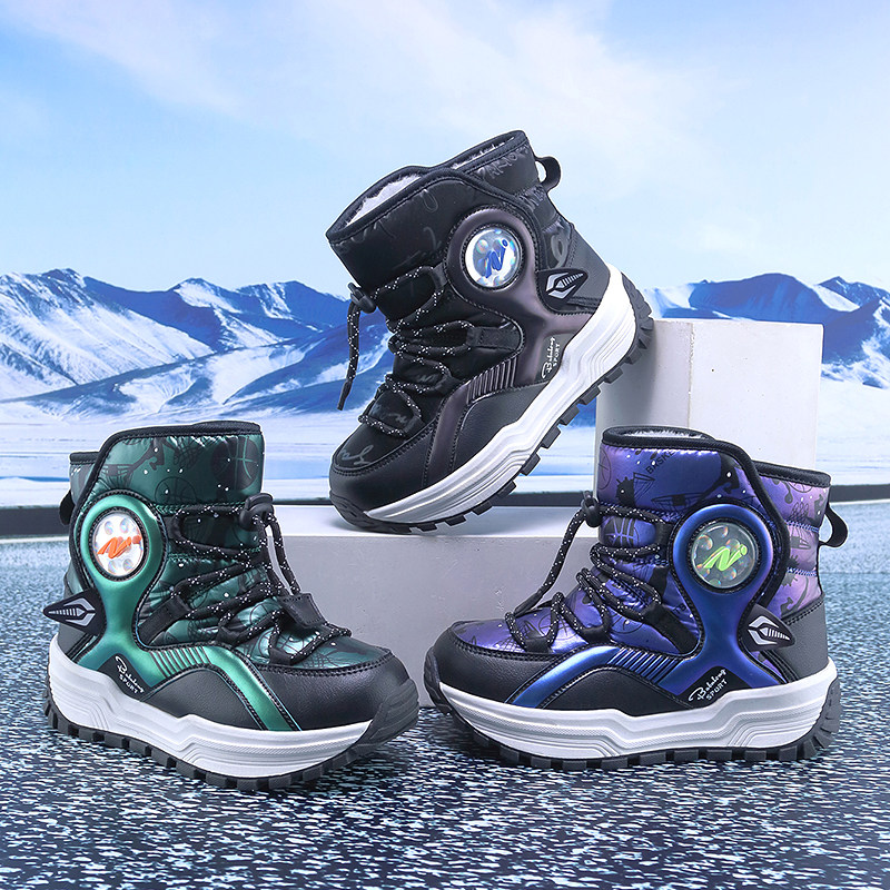 ABC男童东北冬季户外雪地靴5大棉钢爪防滑防寒儿童棉鞋6保暖高帮9,淘宝优惠券,粉丝福利购,淘宝优惠卷