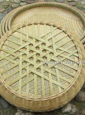 纯手工竹编制品 簸箕 竹编筐 竹篓竹篮竹扁竹匾果篮水果盘环保篮