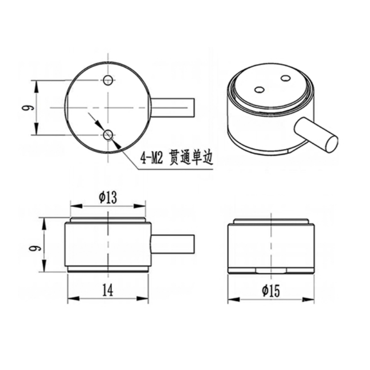 微型平面称重 拉力传感器 小圆柱式压力 拉力 LOAD CELL 力值荷重 - 图0