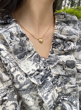 复古小众高级感加拿大花瓶项链