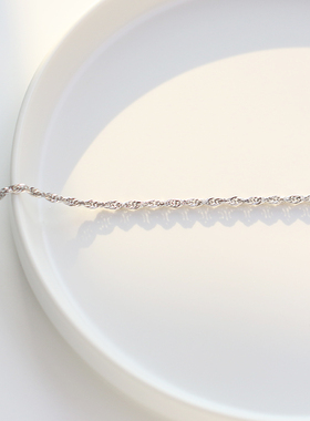 结实项链纯银百搭基础款男士