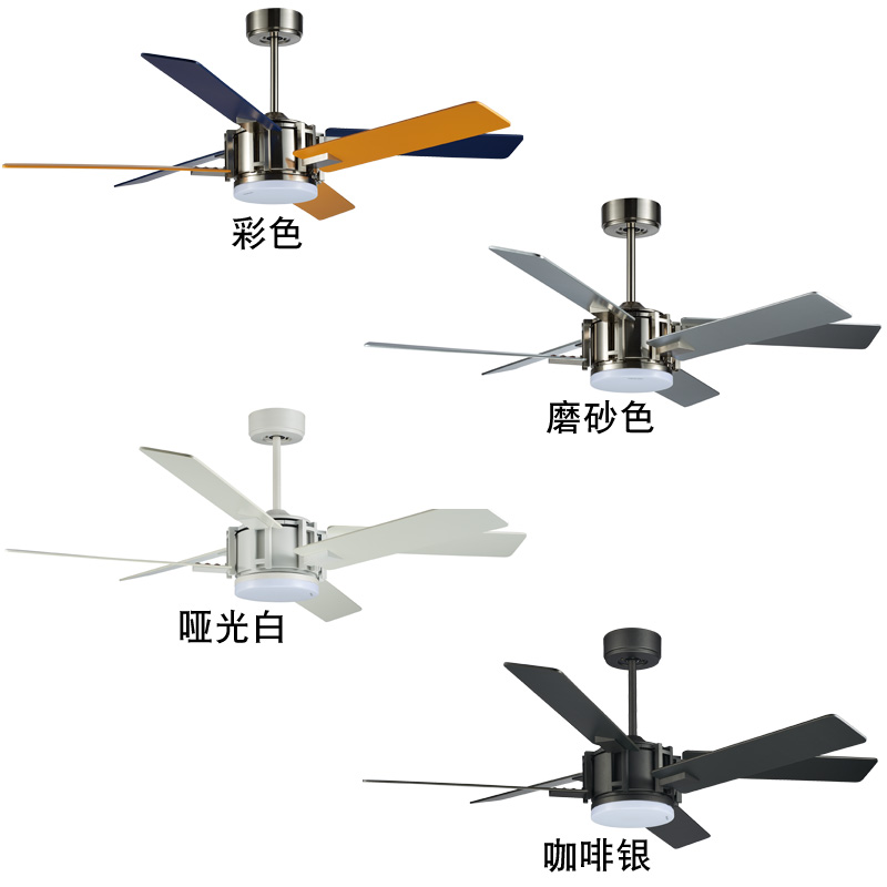 佑家电扇灯客厅风扇灯吊扇灯餐厅简约风扇灯变频北欧卧室风扇吊灯